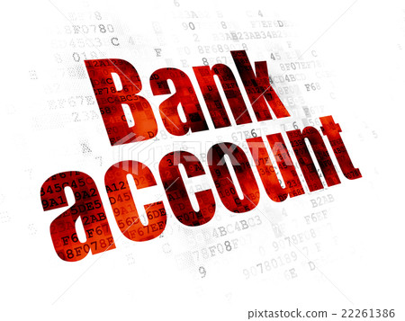 Money concept: Bank Account on Digital background Money concept: Bank Account on Digital background 22261386