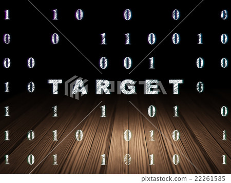 Business concept: Target in grunge dark room Business concept: Target in grunge dark room 22261585