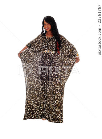 African American woman in dress. African American woman in dress. 22261767