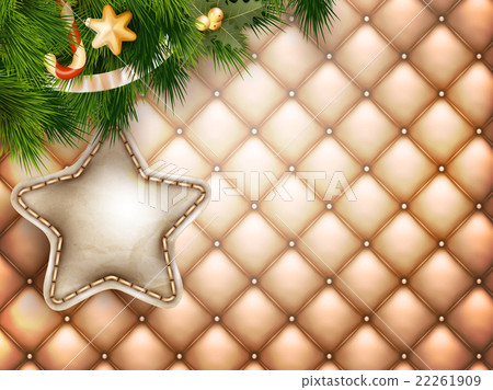 Christmas decoration with fir branches. EPS 10 Christmas decoration with fir branches. EPS 10 22261909