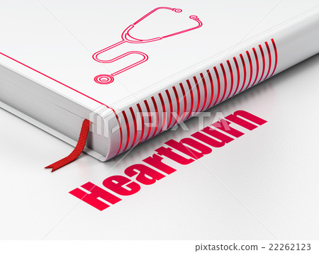 Healthcare concept: book Stethoscope, Heartburn on Healthcare concept: book Stethoscope, Heartburn on 22262123