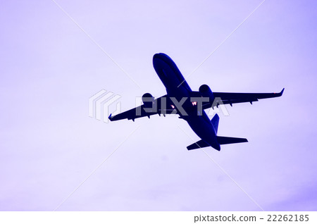 A plane at dusk A plane at dusk 22262185