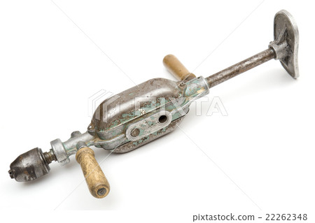 hand drill on the white background 22262348