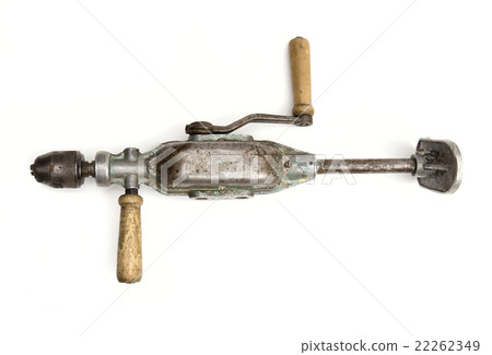 hand drill on the white background 22262349