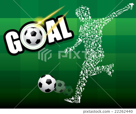 SOCCER FOOTBALL PLAYER ICON VECTOR SOCCER FOOTBALL PLAYER ICON VECTOR 22262440