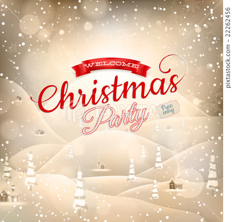 Christmas landscape Poster. EPS 10 Christmas landscape Poster. EPS 10 22262456
