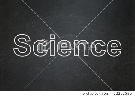 Science concept: Science on chalkboard background - Stock Illustration