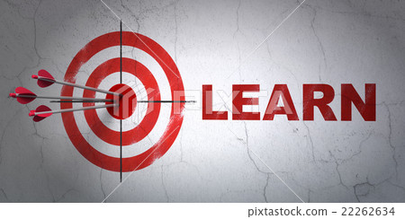 Learning concept: target and Learn on wall Learning concept: target and Learn on wall 22262634