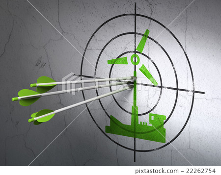 Industry concept: arrows in Windmill target on Industry concept: arrows in Windmill target on 22262754