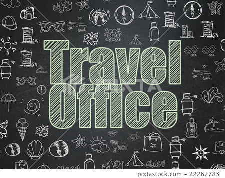 Tourism concept: Travel Office on School board 22262783
