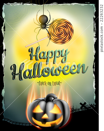 Halloween poster for holiday. EPS 10 22263232