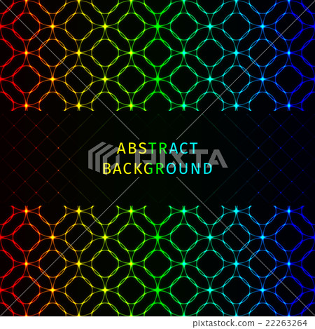 Lights abstract shape on dark background - Stock Illustration [22263264 ...