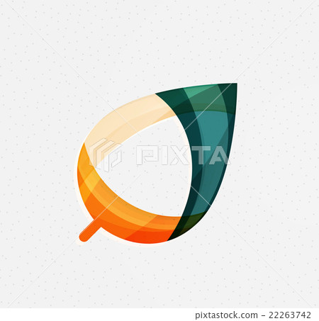 Green concept, geometric design eco leaf Green concept, geometric design eco leaf 22263742