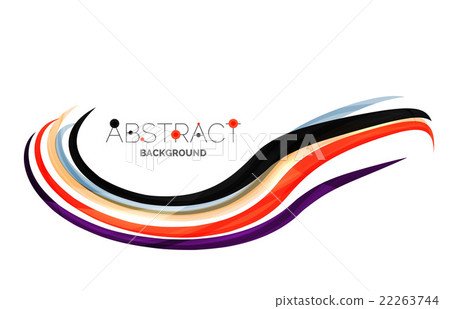 Rainbow color lines on white. Identity wave Rainbow color lines on white. Identity wave 22263744