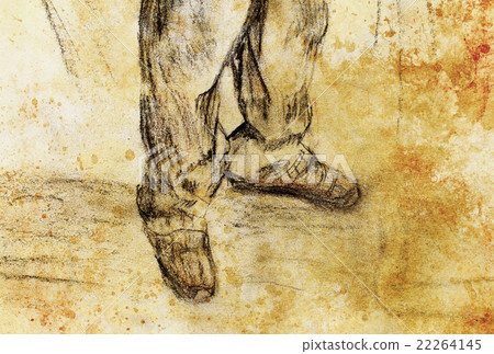 art drawing man legs and color abstract art drawing man legs and color abstract 22264145