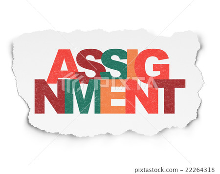 Law concept: Assignment on Torn Paper background Law concept: Assignment on Torn Paper background 22264318