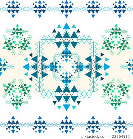 Colorful ethnic seamless pattern design. Colorful ethnic seamless pattern design. 22264513