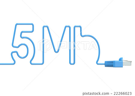 5 Mbps internet concept, computer network-插圖素材 [22266023] - PIXTA圖庫
