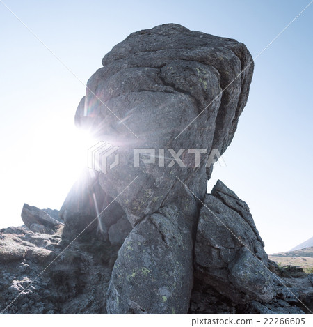 Landscape with unique mountain formation 22266605