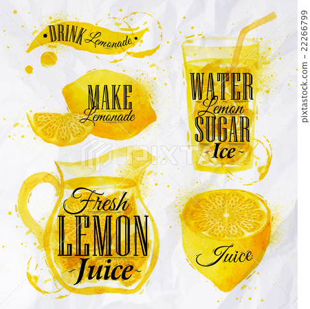 Lemonade watercolor Lemonade watercolor 22266799