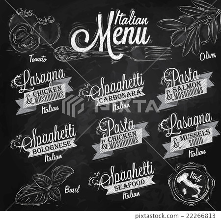 Menu Italian chalk 22266813