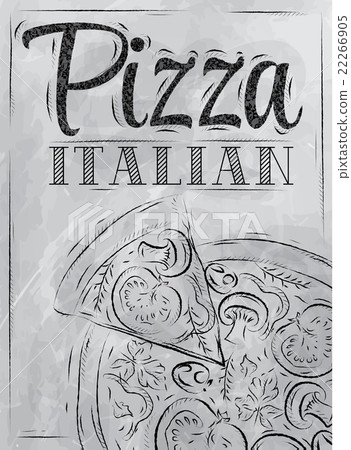 Poster pizza italian coal 22266905