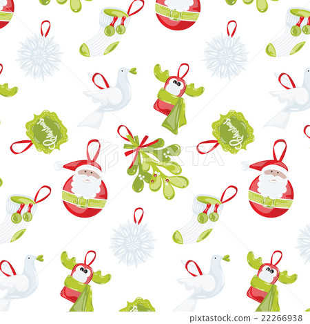 Pattern Christmas toys 22266938