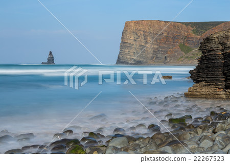 Seascape stone needle. Aljezur. Seascape stone needle. Aljezur. 22267523