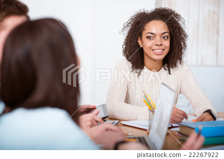 Student sitting at the table Student sitting at the table 22267922