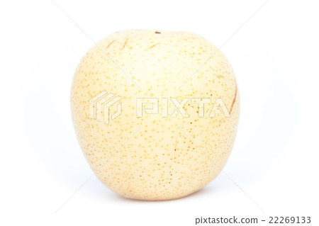 Chinese pear on white background Chinese pear on white background 22269133
