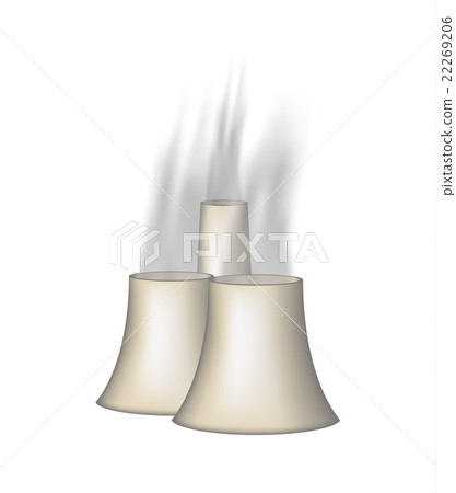 Three chimneys with smoke Three chimneys with smoke 22269206