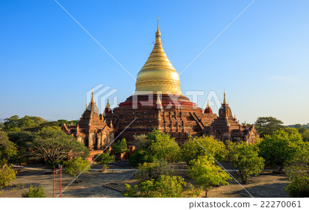 Dhammayazika Pagoda at sunset, Bagan, Myanmar 22270061