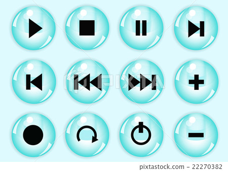 Glossy button set 22270382
