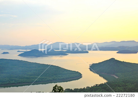 Sunset at scenic point of Khao Fha Chee Sunset at scenic point of Khao Fha Chee 22272180