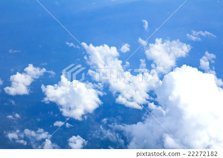 Blue sky and Clouds looking from the Airplane Blue sky and Clouds looking from the Airplane 22272182