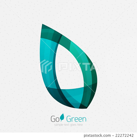 Green concept, geometric design eco leaf Green concept, geometric design eco leaf 22272242