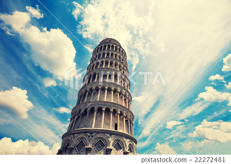 The Leaning Tower against sky, Pisa, Italy, Europe 22272481