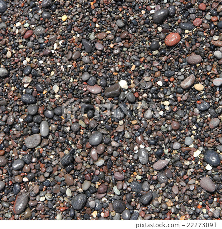 Round sea stones on the beach of Round sea stones on the beach of 22273091