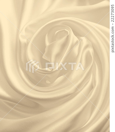 Smooth elegant golden silk as wedding background. Smooth elegant golden silk as wedding background. 22273095