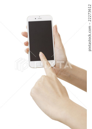 Female hand holding a smartphone 22273612