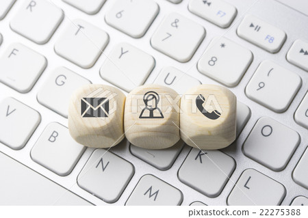 Business e-commerce icon on computer  22275388