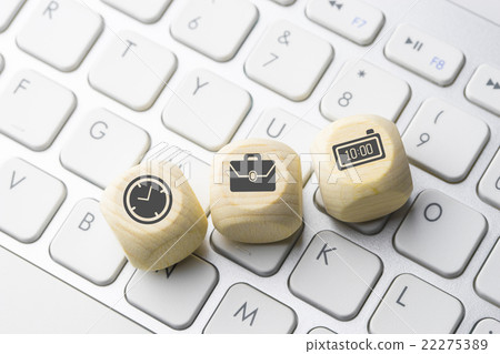 Business e-commerce icon on computer  22275389