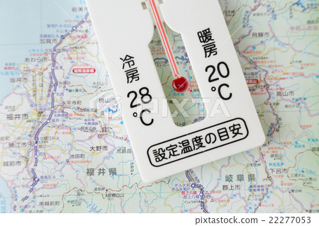 Map and thermometer 22277053