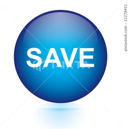 Save blue circular button Save blue circular button 22278451