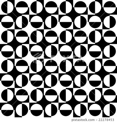 Geomatric Abstract Seamless Pattern B&W 22278453