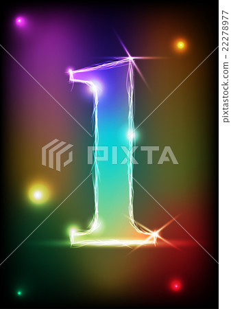 Number 1 Abstract Style - Stock Illustration [22278977] - PIXTA