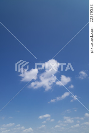 Blue sky sky cloud spring sky background background material April 22279588