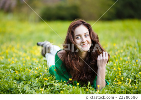 Happy teenage girl Happy teenage girl 22280580