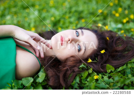 Girl in the grass Girl in the grass 22280588