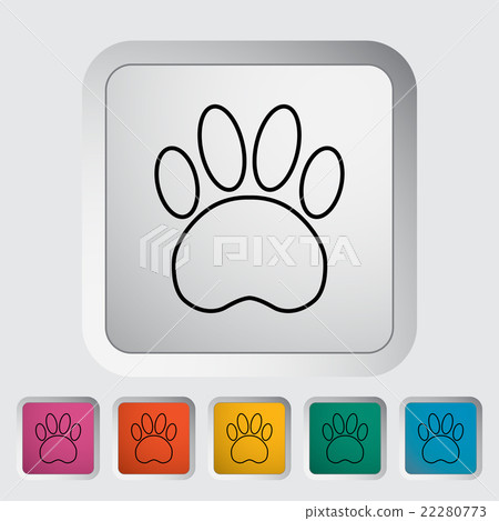 Paw vector flat icon Paw vector flat icon 22280773